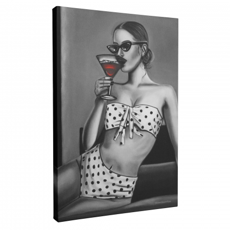 Tablou canvas, modern, portret femeie senzuala, alb negru, pentru dormitor, living [2]