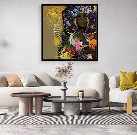 Tablouri Portrete - Tablou canvas, modern, portret femeie, deosebit, pentru living