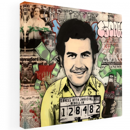 Tablou Canvas „Pablo Escobar – Arta Urbană a Legendei” [1]