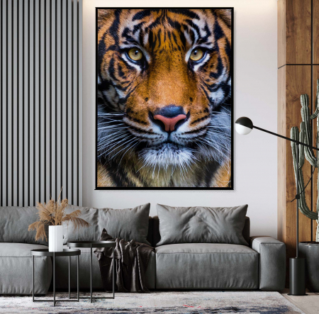 Tablouri Animale si Pasari - Tablou canvas modern cu Tigru, pentru living, dormitor