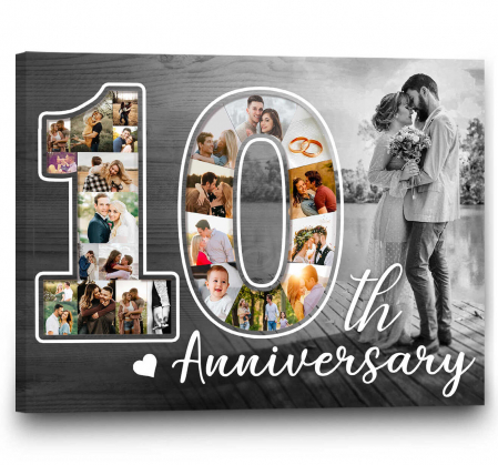 Tablouri personalizate Colaje - cadou pentru10 ani casatorie