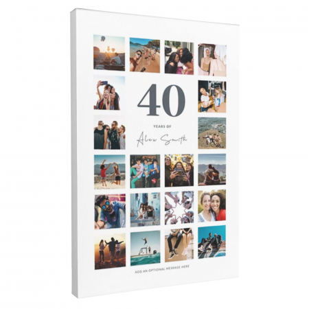 Tablou Canvas Personalizat, Intaglio, print pe panza, colaj poze cadou pentru barbati 60 ani [2]