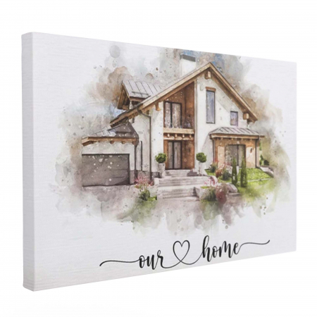 Tablouri personalizate Acuarela - Cadou de casă nouă