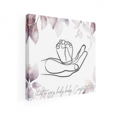 Tablou Canvas Personalizat, Intaglio, print pe panza, cadou pentru  gravide [1]