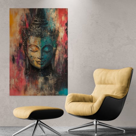 Tablou canvas abstract cu portretul lui Buddha [1]