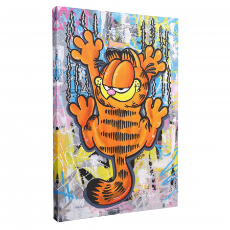 Tablou canvas, portret, Garfield, multicolor, pentru dormitor, 50 x 70 cm [1]