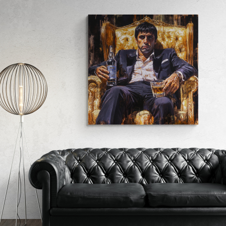 Tablouri cu Celebritati - Tablou Canvas Scarface – Tony Montana,