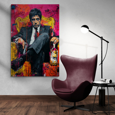 Tablouri cu Celebritati - Tablou Canvas „Tony Montana