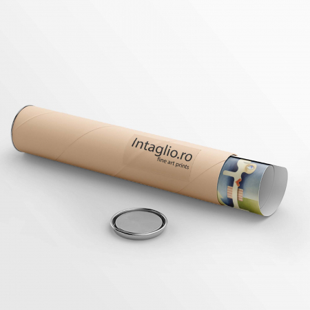 Tablou abstract modern Intaglio în tonuri de albastru și verde pentru dormitor [3]