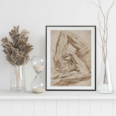 Litografii si Gravuri - Lucrari celebre - Tablou decorativ, Intaglio, alb negru, Clasic, print pe hartie foto Fine Art, A Sheet of Anatomical de Peter Paul Rubens