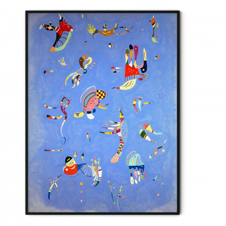 Reproducere Kandinsky Bleu de ciel sky blue pe hartie Fine Art. [2]