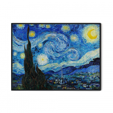 Reproducere modernă The Starry Night, Van Gogh, pe hartie Fine Art [4]