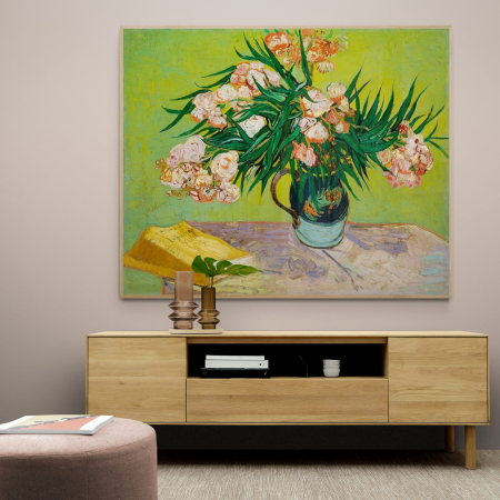 Van Gogh - Print modern abstract Van Gogh vaza cu flori