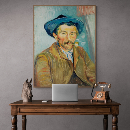 Van Gogh - Reproducere "The Smoker" de Van Gogh pe hârtie Fine Art