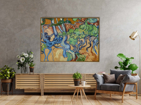 Van Gogh - Tablou Van Gogh Tree Roots pe hartie foto Fine Art