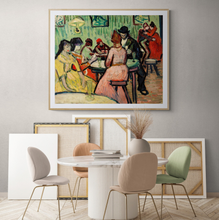 Van Gogh - Print color Van Gogh „The Brothel” pe hartie Fine Art.