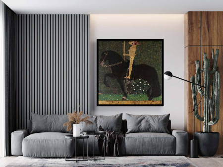 Gustav Klimt - Tablou color modern abstract "Life is a Struggle" de Gustav Klimt