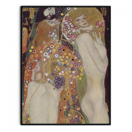 Reproducere Watersnakes II de Gustav Klimt pe hârtie foto Fine Art [2]