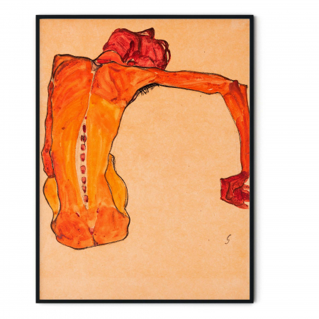 Reproducere pe canvas Seated Male Nude, Egon Schiele [2]