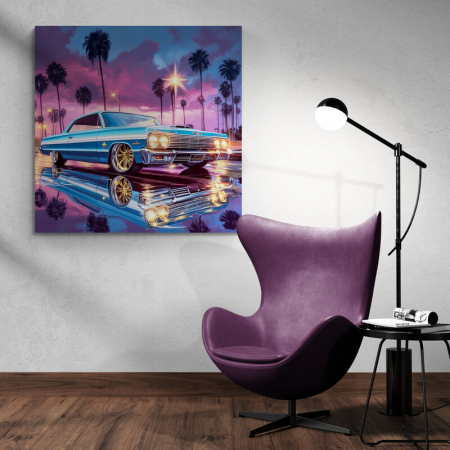 Tablouri cu Masini - Tablou decorativ artistic cu o mașină clasică americană
