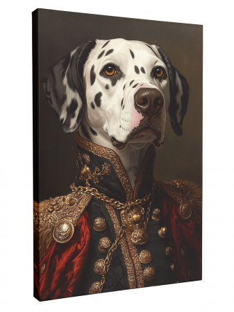 TABLOURI PERSONALIZATE - Tablou Personalizat Intaglio, Portret Aristocratic, Câinele Tău în Stil Regal