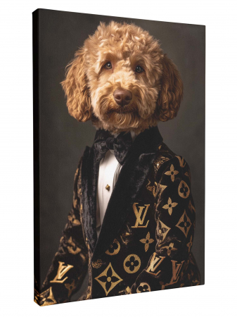 Tablouri personalizate cu Animale - Tablou Personalizat Intaglio – Câinele tău