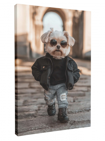 Tablouri personalizate cu Animale - Tablou Personalizat Intaglio  poza câinelui