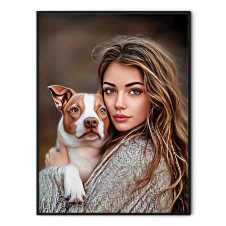 Tablou personalizat Intaglio, cu Fotografia ta, Pictura digitala realista [1]