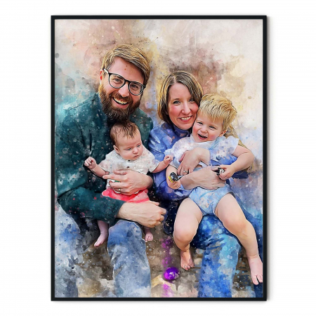 Tablouri personalizate Acuarela - Cadou pentru mama soacră