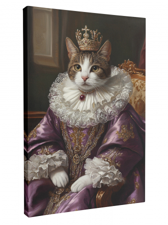 Tablouri personalizate cu Animale - portret regal pe canvas