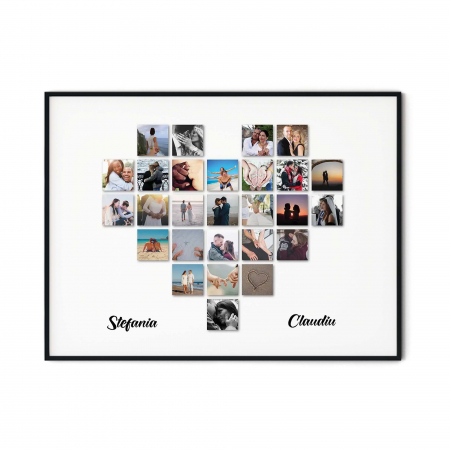Cadou pentru familie. Tablou personalizat, Intaglio, cu rama, colaj, Amintiri din vacanta Praga [3]