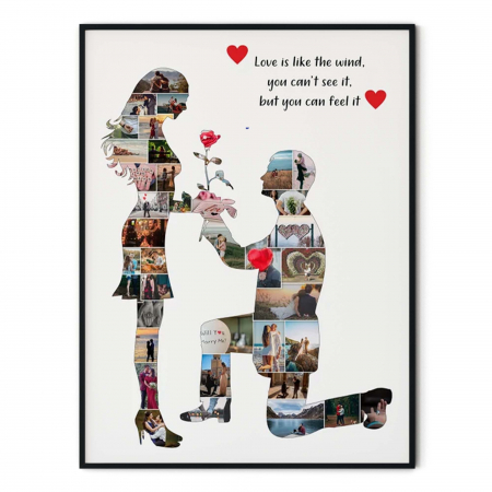Cadou pentru Valentine's day, Tablou personalizat, Intaglio, cu rama, colaj, Amintiri din vacanta la Paris [2]