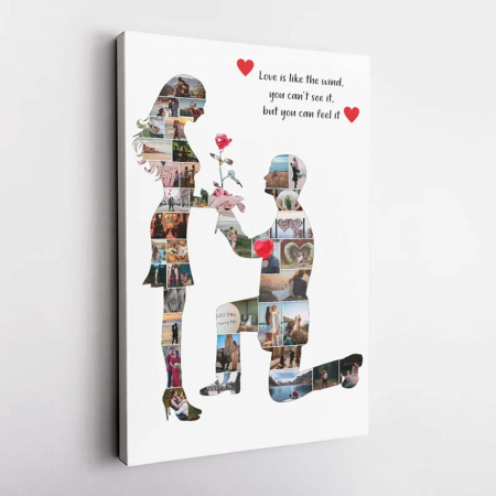 Cadou pentru Valentine's day, Tablou personalizat, Intaglio, cu rama, colaj, Amintiri din vacanta la Paris [3]