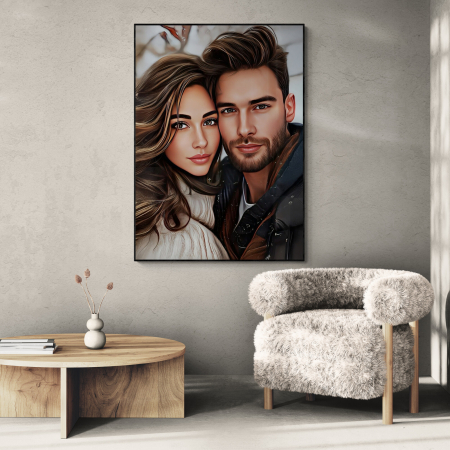 Tablou Personalizat Portret de cuplu realist [2]