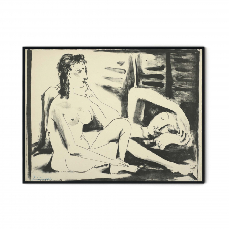 Print Fine Art alb-negru "The Sleeping Woman" de Picasso [2]