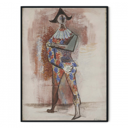 Print modern "Harlequin de Picasso" pe hârtie foto Fine Art. [2]