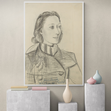 Pablo Picasso - Print Fine Art al portretului lui Nusch Éluard de Picasso