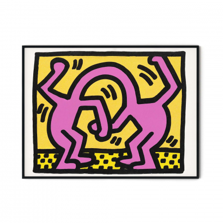 Keith Haring - Poster modern Keith Haring și Andy Warhol, print hârtie foto