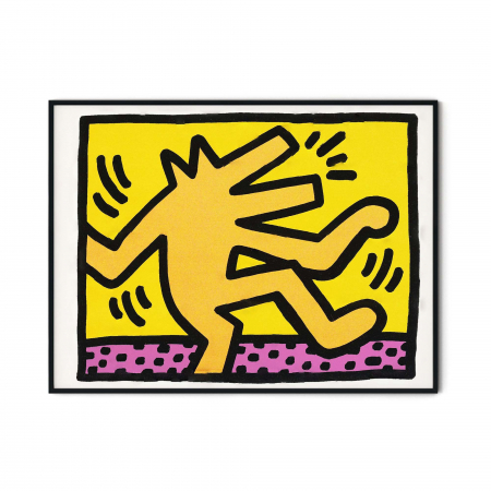 Keith Haring - Poster neînrămat cu influențe de Keith Haring și Andy Warhol