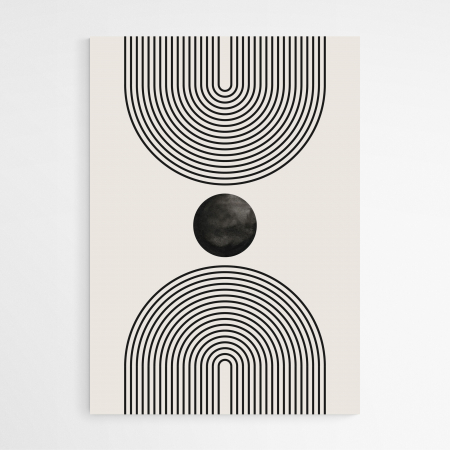 Tablouri Abstracte, print pe hartie foto Fine Art, Intaglio, set 3 postere, moderne minimaliste, Alb Negru, pentru libing, birou [4]
