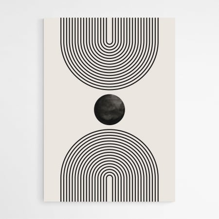 Tablouri Abstracte, print pe hartie foto Fine Art, Intaglio, set 3 postere, moderne minimaliste, Alb Negru, pentru libing, birou [4]