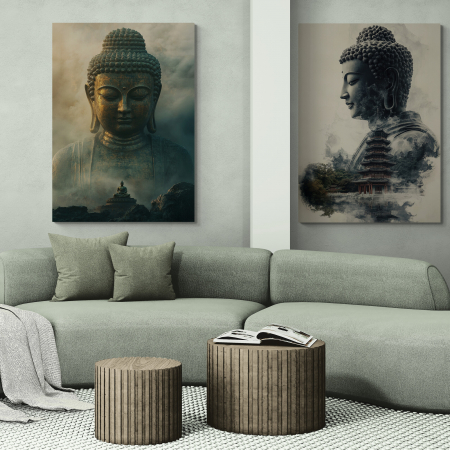 Tablouri Buddha - tablouri cu tematică Buddha într-un decor modern