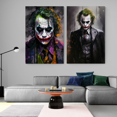 Tablouri cu Celebritati - tablouri canvas mari cu portrete stilizate Joker