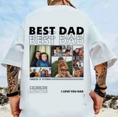 Tricouri personalizate - Tricou personalizat cu poze și text pentru tată