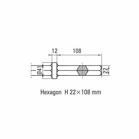 Daltă pentru asfalt Solida prindere H 22 x 108 mm [1]
