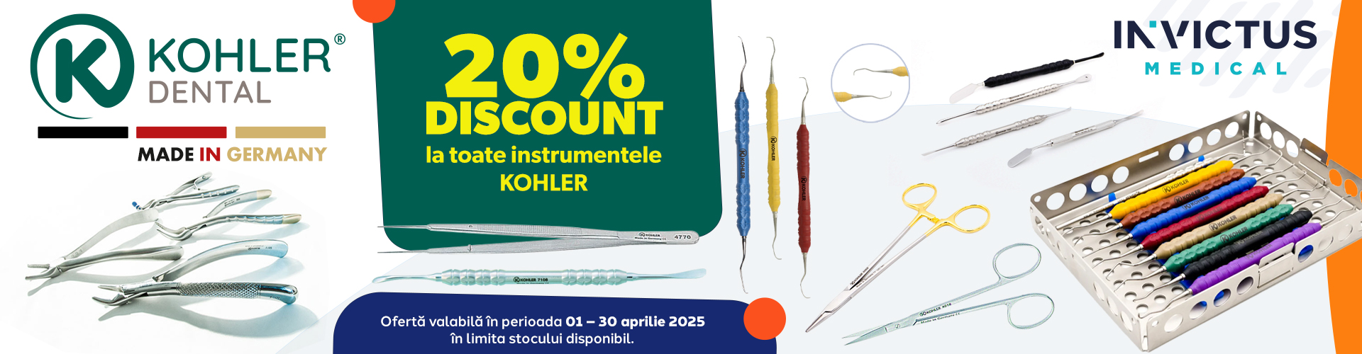 20% kohler aprilie 2025