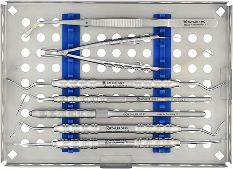 7896 - Kit complet de instrumente pentru chirurgie parodontala, tehnica tunelizari - KOHLER [1]