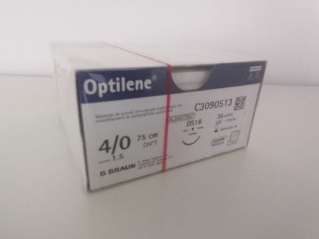 OPTILENE 5/0 (1) LUNGIME FIR 45 CM, HS18, AC DE 1/2 [2]