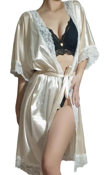 halat sexy din satin