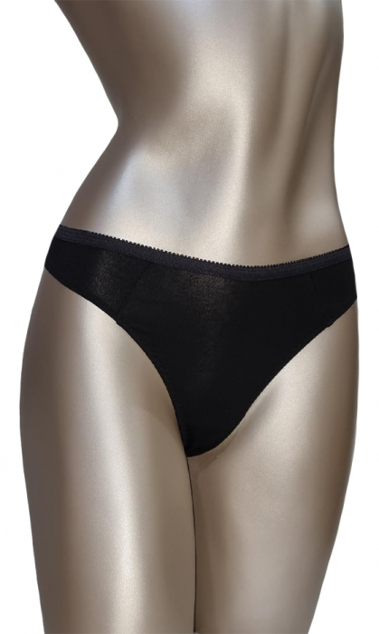 Chilot tanga negru-albastru [2]